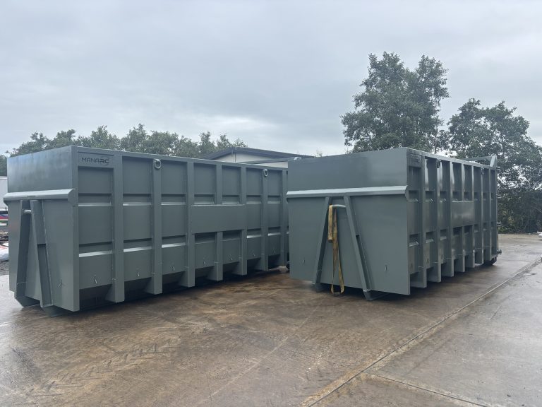 MANARC hook-lift skips ready for delivery