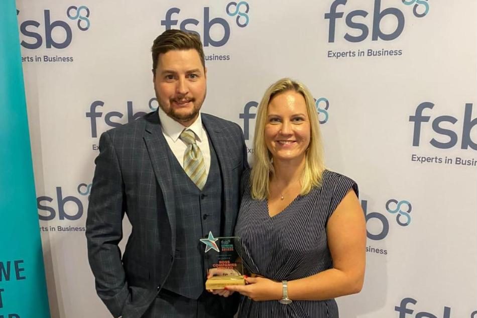 Ross Companies with the FSB High Growth Business of the Year award