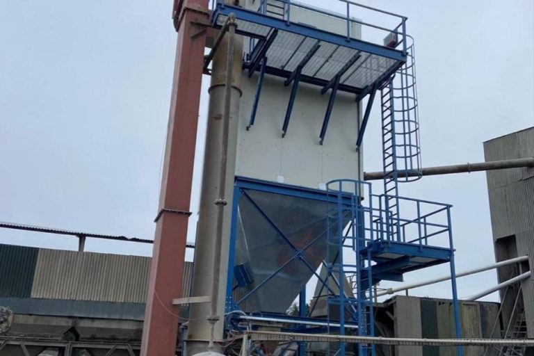 Dust filter house installation