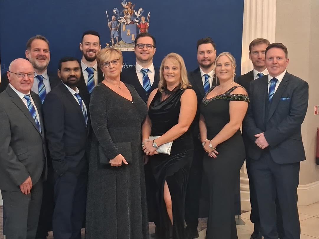 The Ross Companies team at the awards gala, Tullyglass House Hotel