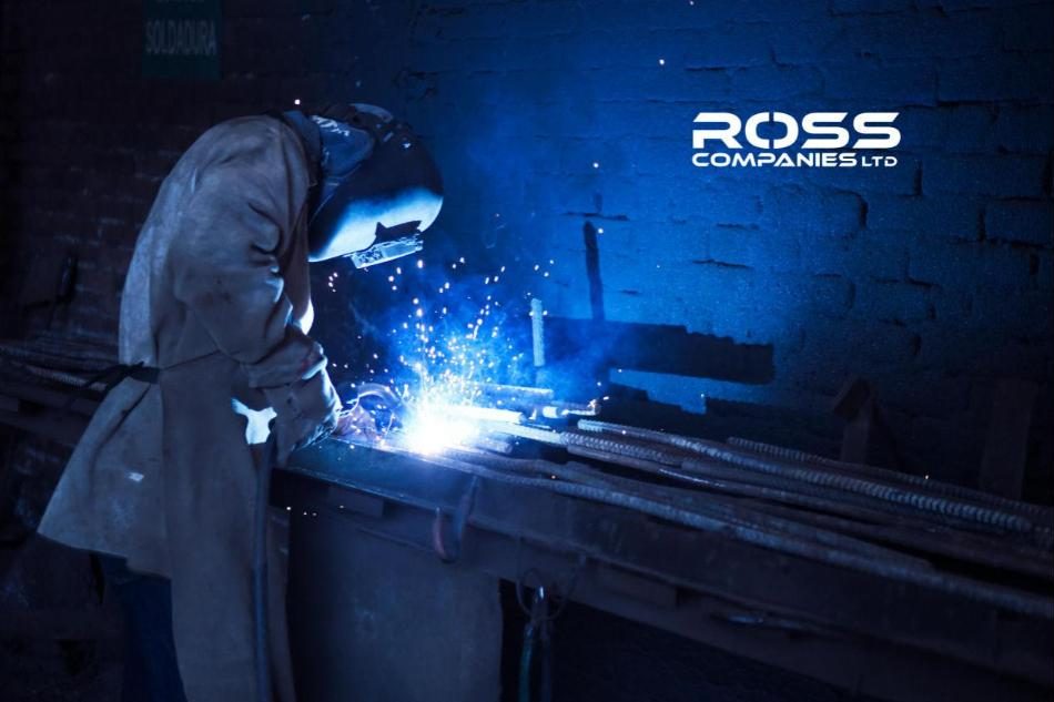 Welding in the Ross Companies workshop