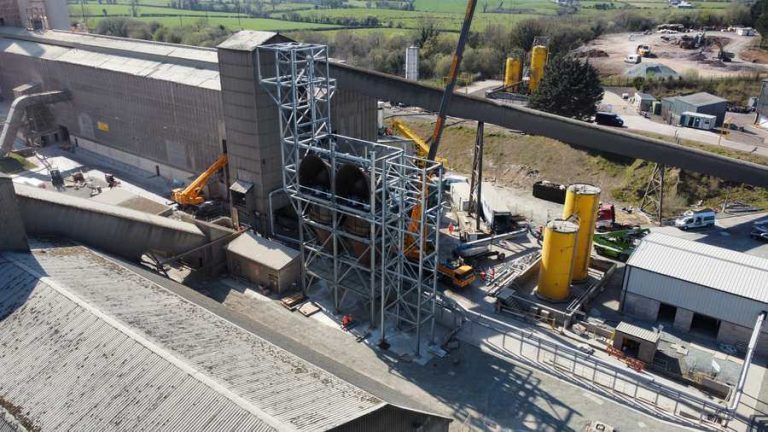 Cemcor – Aerial view of a silo install
