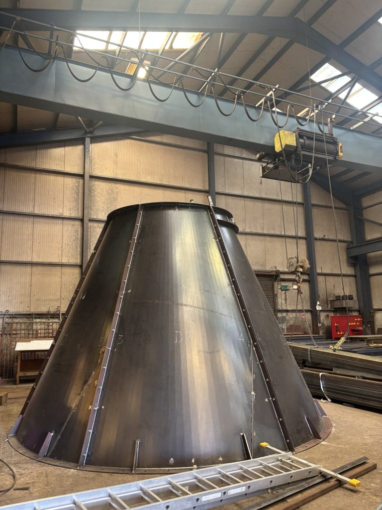 Large cone fabricated in our workshop