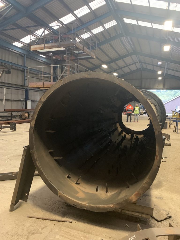 Large rotary drum in our workshop