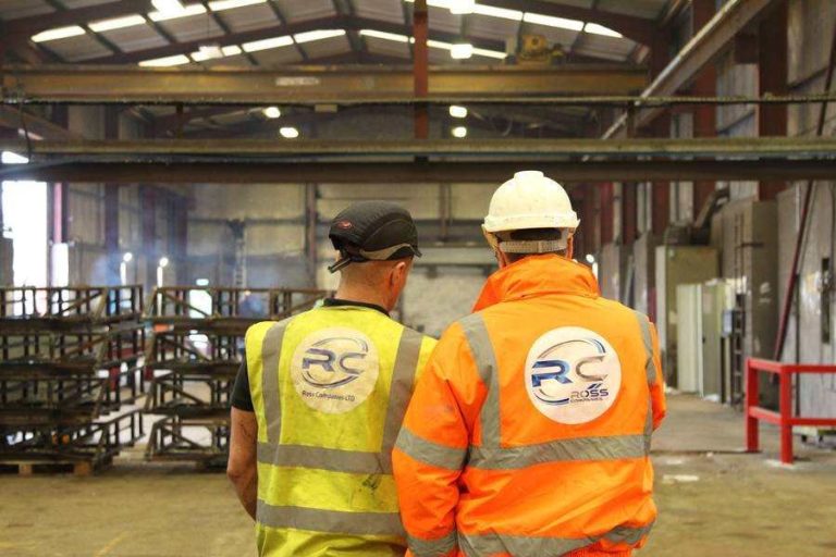 Ross engineers on a customer site