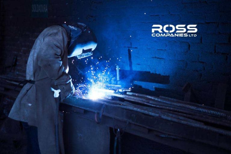 Welding in the Ross workshop