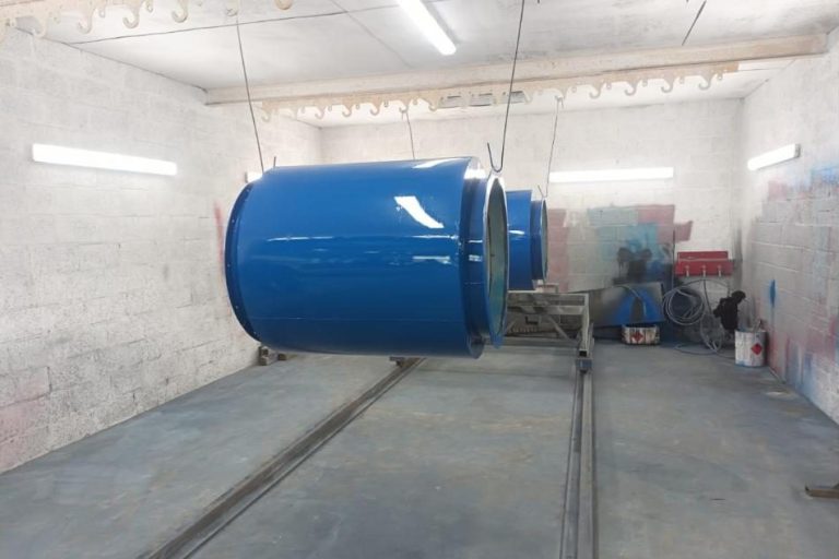 Wet spray booth at Ross Companies