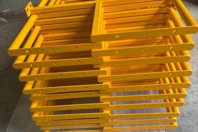 Powder coated frames ready for collection